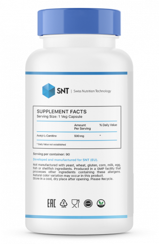 SNT Acetyl L-Carnitine, 90 капсул