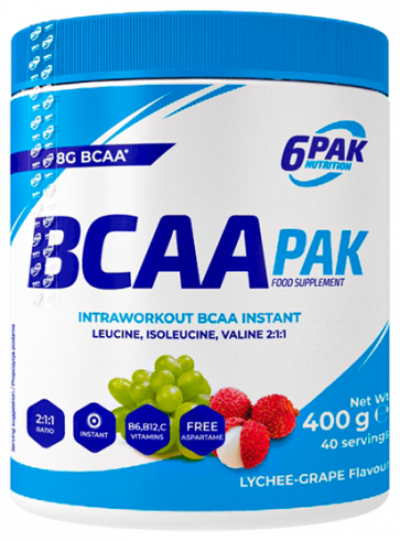 6PAK Nutrition BCAA Pak, 400 грамм