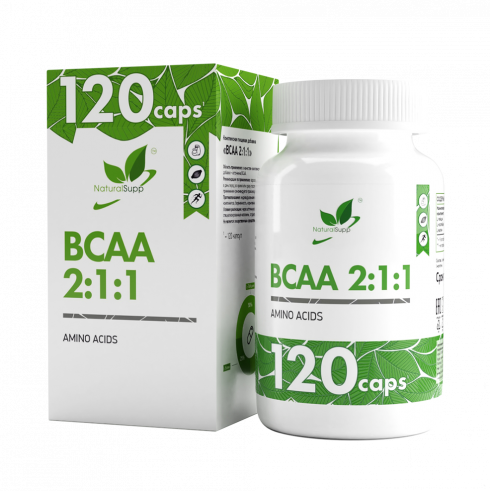 Natural Supp BCAA 2:1:1, 120 капсул