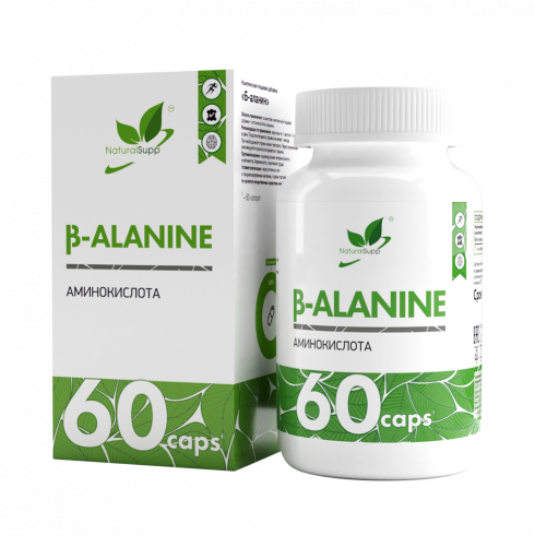 Natural Supp B-Alanine, 60 капсул