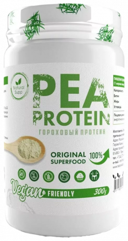 Natural Supp Pea Protein Isolate, 300 грамм