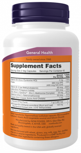 NOW Thyroid Energy, 90 капсул