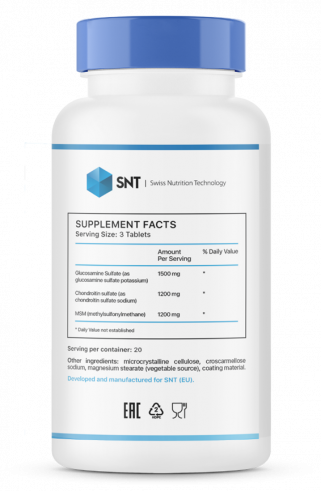 SNT Glucosamine Chondroitin MSM, 60 таблеток