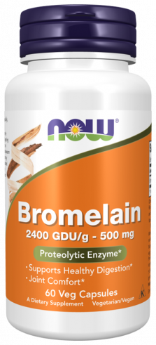NOW Bromelain 2400 GDU/g-500 mg