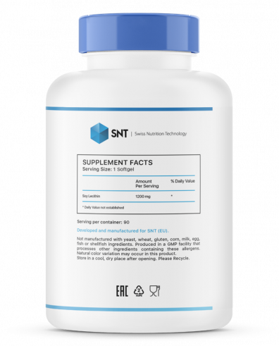 SNT Soy Lecithin, 90 капсул