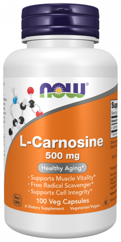 NOW L-Carnosine 500 mg, 100 капсул