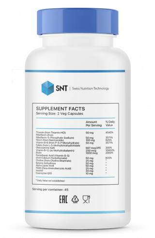SNT Coenzyme B-complex, 90 капсул