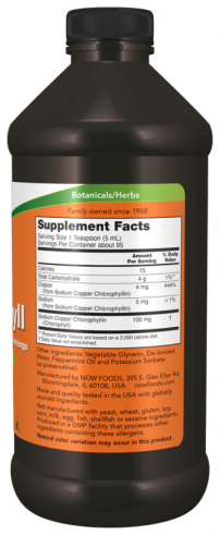 NOW Жидкий Хлорофилл, 473 мл