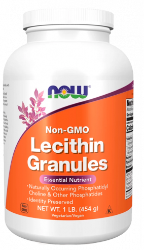 NOW Lecithin Granules Non-GMO, 454 грамма