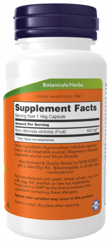 NOW Noni 450 mg, 90 капсул