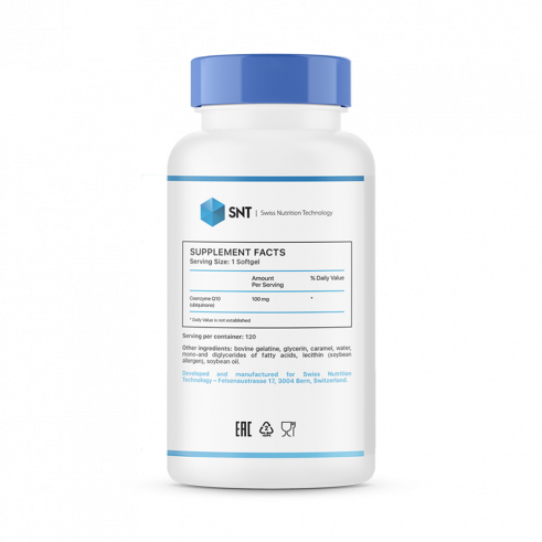 SNT Coenzyme Q10 100 mg, 120 капсул