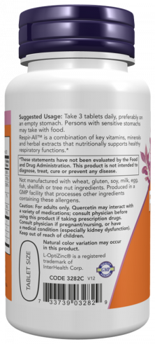 NOW Respir-All, 60 таблеток