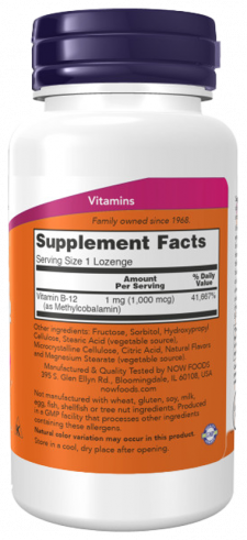 NOW Метил В-12 1000 мкг, 100 таблеток