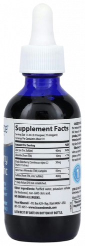 Trace Minerals Elderberry + Ionic Zinc, 59 мл