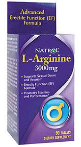 Natrol L-Arginine 3000 mg, 90 таб