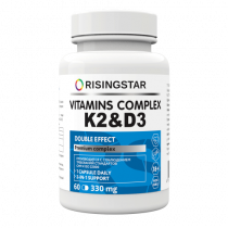 Risingstar Vitamins Complex K2 &amp; D3, 60 капс