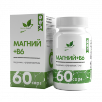 Natural Supp Magnesium + B6, 60 капсул